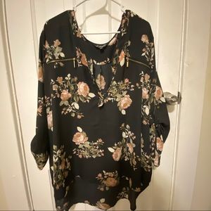 Plus size blouses - floral